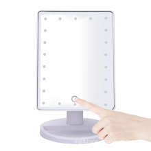 rectangle magnifying make up led light vanity makeup mirror for cosmetic